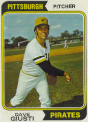 1974 Topps Baseball Cards      082      Dave Giusti